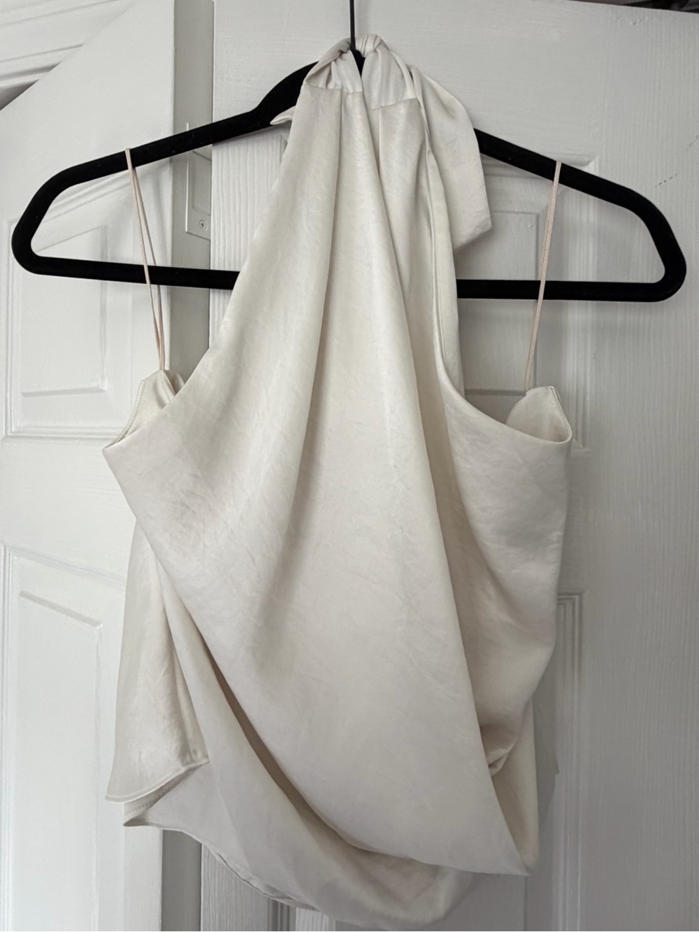 Aritzia Martini Satin Halter Top
